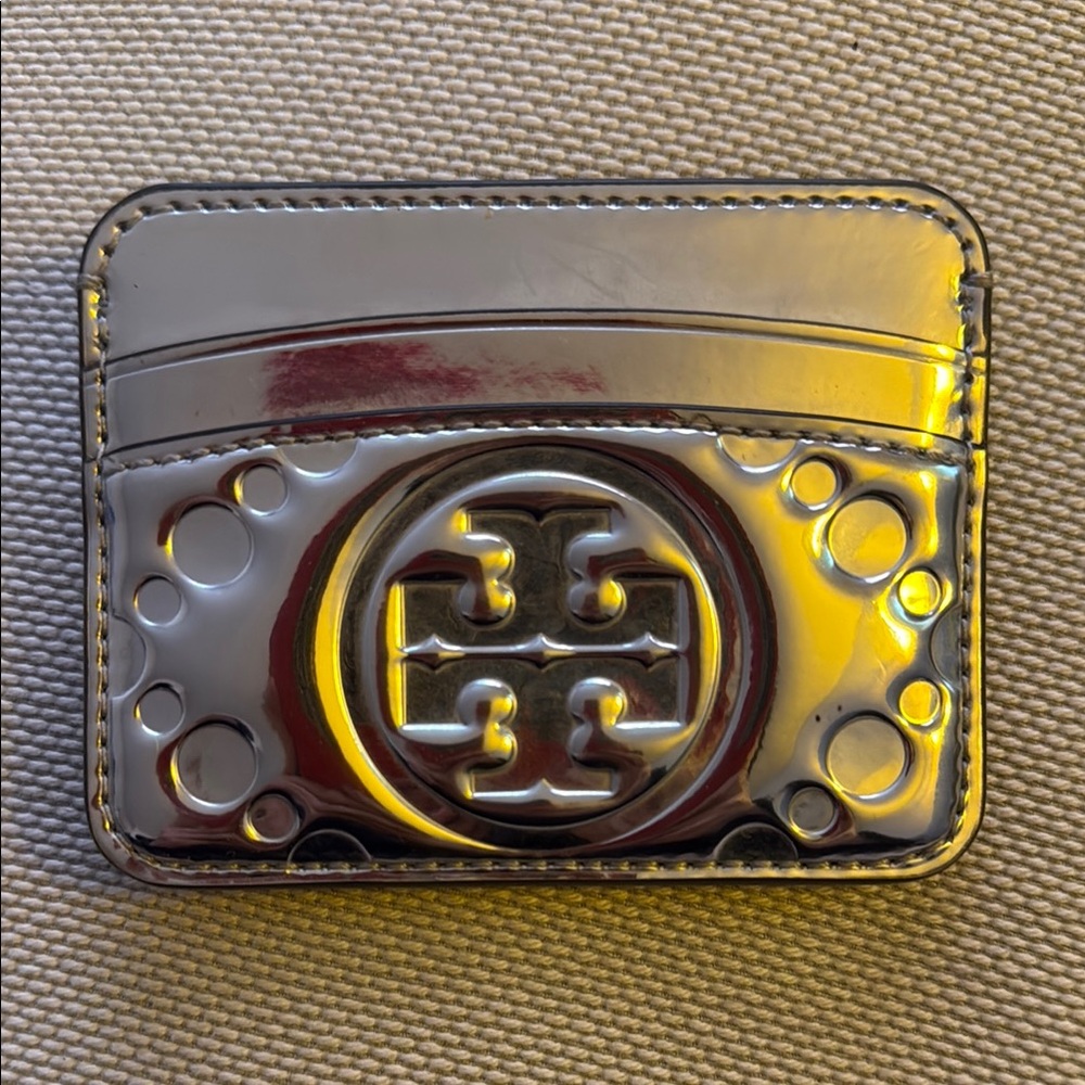 Tory Burch Silver Card Holder Accessory